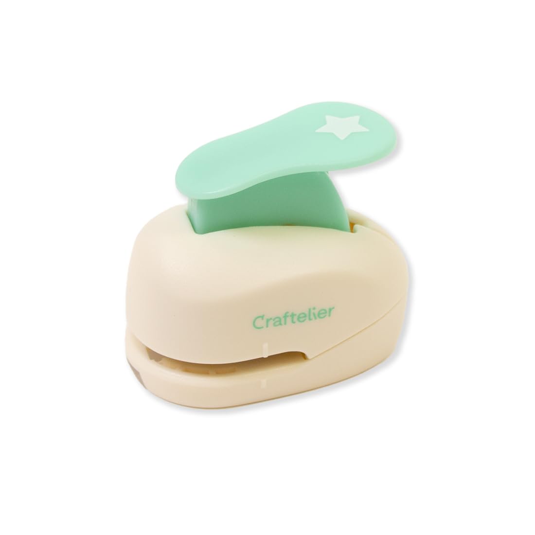 Craftelier - 3/8” (0.953 cm) Diameter Star Punch with Lever Press | Suitable for Paper and Cardstock | Ideal for Craft and Scrapbooking Projects | Size Approx. 5 x 3 x 4.5 cm