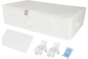 Phaicoilo Large Wedding Dress Storage Box - Beige Preservation Box with 30Pcs Acid-free Tissue Paper
