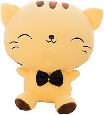 Wemi Cute Kawaii Cat Plush Toys Anime Stuffed Animal Doll Cushion Toy Yellow Amazon Com Au Toys Games