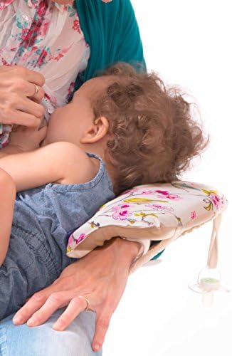 Slip-on Arm Nursing Pillow &amp; Plush w/ Slip-Cover &amp; Carry Bag 8.5 x 7 x 2.75 in