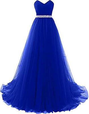 royal blue tube top dress