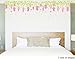 Kappier Pink Wisteria Flower Vines and Butterflies Removable Wall Decal