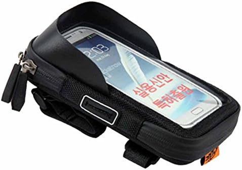 CBR Bike Front Bag Touch Screen Phone Bag 5.5 Inch,Black