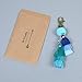 Artilady Pom Pom Tassel keychain - Women's Novelty Keychains For Purse Bag Charm, Unique Gifts For Girls Jewelry (Blue)