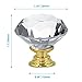 FENSING 12 Pcs 30MM Kitchen Crystal Cabinet Knobs Gold Diamond Knobs for Dresser Drawers-Glass Dresser Handles(Gold)