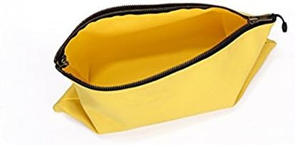 Tool Pouch Canvas Heavy Duty Multi-Purpose Waterproof Storage Pouches Small Utility Tool Organizer with Brass Zipper Tool Bag Yellow Set of 2 Best Newyears Gift for Men by HUANGYUAN-Yellow-Freesize