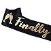 Wuxptrn JOPROCH EDUPET 21st Birthday Sash - Finally 21 Sash with Bonus Rhinestone Pin