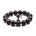 Zen Dear Unisex Natural Rosewood Prayer Beads Buddha Buddhist Prayer Meditation Mala Necklace Bracelet (15mm 15 beads)