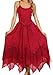 Sakkas Rayon Embroidered Stonewashed Adjustable Spaghetti Straps Long Dress