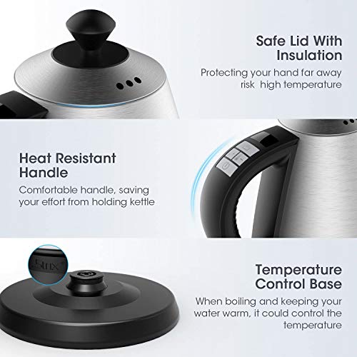 Doctor Hetzner Electric Kettle Gooseneck Electric & Stainless Steel