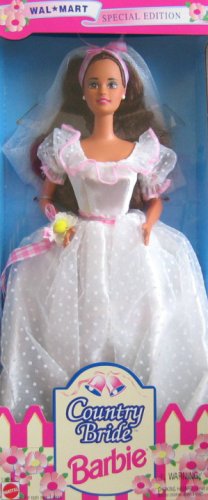 Barbie Country Bride Doll (Brunette) Wal Mart Special Edition (1994)