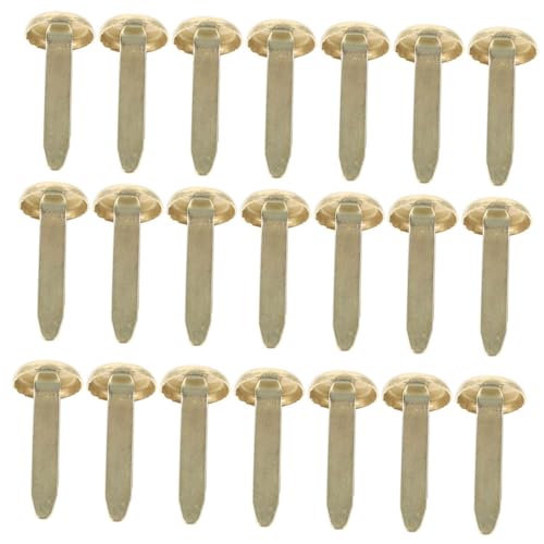 Gadpiparty 100pcs Mini Metal Brads Round Dual-Prong Fasteners for Scrapbooking Card Making and DIY Crafts for Boys and Girls Art Projects and Paper Embellishments
