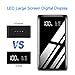 Portable Charger Power Bank 20000mAh Fast Recharge External Battery Pack Built-in 4 Cables Battery Pack with LCD Indicator Ultra Slim Phone Charger Compatible with Phones, Tablets and More