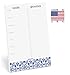 Weekly Magnetic Meal Planner Notepad By Julianne & Co - Food Planning Organizer And Grocery List Pad, 52 Premium A5 Pages, with Tear Away Perforated Shopping List (Blue China Print WITH Fridge Magnet)