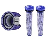 [Washable] Replacement filters for Dyson V7, V8 vacuums, Pre-Filter, Post Assembly HEPA filters, Replaces part # 965661-01, 967478-01