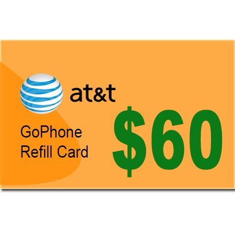 $60 AT&T Go Phone Refill Card
