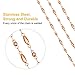 Jovitec Fashion Lanyard, Necklace Chain Lanyard for ID Badge Holder and Key Chain, Women's Chain Inspirational Pendant (Rose Gold)