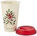 Lenox Holiday Comfort & Joy Double Wall Ceramic Thermal Travel Mug, 12 oz.