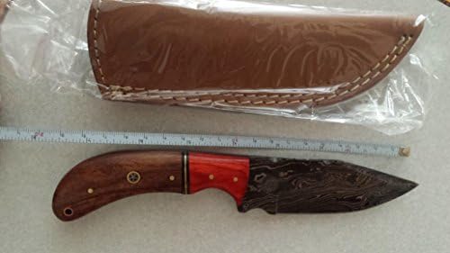 USA UK MADE Damascus Knife with sheath handmade
