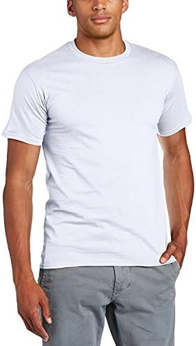UR SPROT TECH Men's Heavy Cotton Workwear Comfort Soft Short Sleeve Basic T-Shirt(S, White)