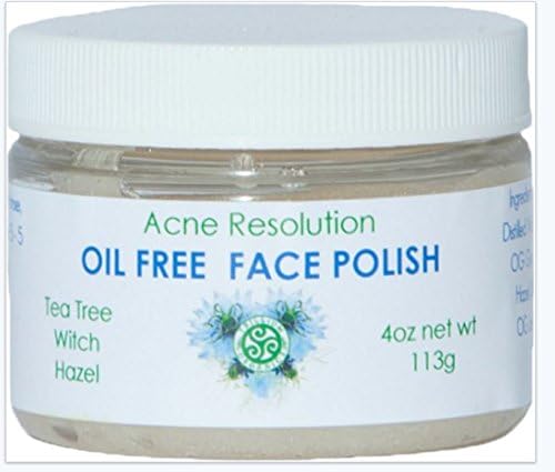 Organics Face Polish Acne Resolution Cleanser - Oil Free Tea Tree & Witch Hazel - 4 Ounce