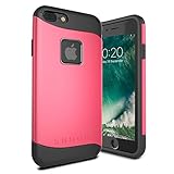 iPhone 7+ Plus Case, Snugg Apple iPhone 7+ Plus Dual Layer Slim Cover [Infinity Series] Protective Bumper Shell Skin - Coral Red