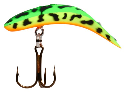 Yakima Bait Flatfish F-4 High Action Plug, 1 1/2-Inch, Fire Tiger