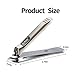 Nail Clippers, Cuticle Clipper, Medical Grade Stainless Steel, Sharp and Durable Nail Cutter for Men and Women (M-1110plus)