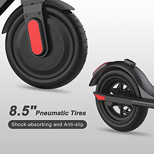 MEGAWHEELS S5 Electric Scooter, 13 Miles Long Range Battery, Up to 15.5 MPH, 8.5" Pneumatic Tires, Portable and Folding Commuter Electric Scooter for Adults