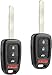 Car Key Fob Keyless Entry Remote fits 2013-2016 Honda Accord / 2014-2015 Honda CR-V / 2014-2015 Honda Civic (MLBHLIK6-1T), Set of 2