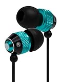 Bastex Universal Earphone/Ear Buds 3.5mm Stereo Headphones in-Ear Tangle Free Cable with Built-in Microphone Earbuds for iPhone iPod iPad Samsung Android Mp3 Mp4 and More-Blue/Black