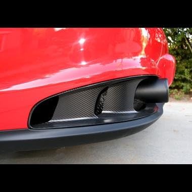 Porsche 997.2 GT2 RS Style Rear Bumper Carbon Fiber Exhaust Surround Trim