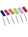 eBoot Dance Streamers Ribbon Wands Gymnastic Rhythmic Ribbon Dance Ribbon with Stick Twirling Rod, 2 m, 6 Pieces