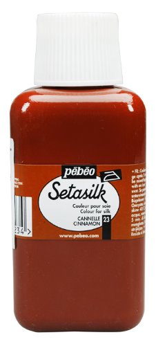 Pebeo Setasilk Silk Painting 250-Milliliter Bottle, Cinnamon