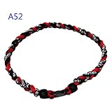 Leegoal Baseball Necklace Red Black 18