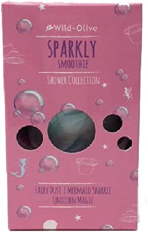 Pack of 3 Sparkly Smoothie Fairy Mermaid Unicorn Shower and Bath Collection