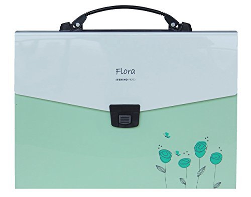 Snail&Hawk Poly Accordion-File-Folders with Handle and Tabs,13-Pockets,A4 Size (Green) - Thumbnail 6