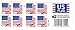 USPS US Flag 2018 Forever Stamps ((Book of 60))