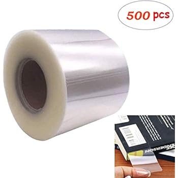 Clear Label Protector Shields Seals 1 1/4 X 3 1/2 Inches-Gloss Finish Vinyl Label Protectors - 500 Rectangular Label Shields/Roll