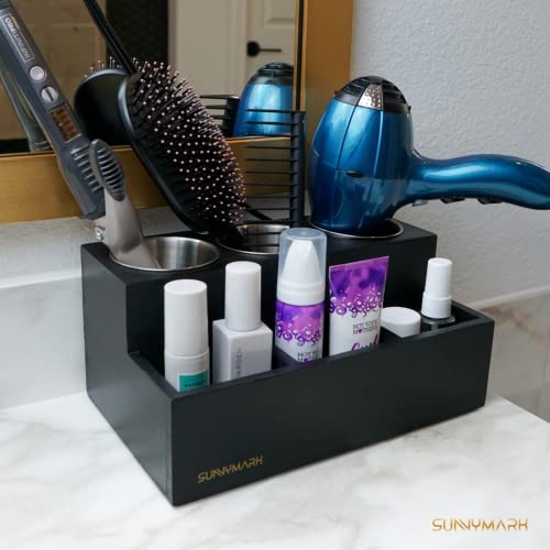 Hair Tool Organizer, Hair Dryer and Straightener Holder Countertop