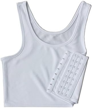 sunshop Women Hook Vest Top Lesbian Chest Tomboy Slim Fit Straps Tank Sports Bra Chest Binders