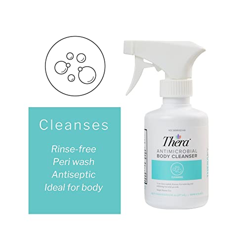 Thera Antimicrobial Body Wash Cleanser, RinseFree, Topical, Mild