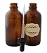 Royal Green (60 ML) Amber Glass Dropper Bottles 2 OZ Plus Bonus - Decorative Labels, Great for uv Light-Sensitive Liquids. Use in Essential Oils, serums, Cosmetics, perfumes and Laboratory. 4 - Pack