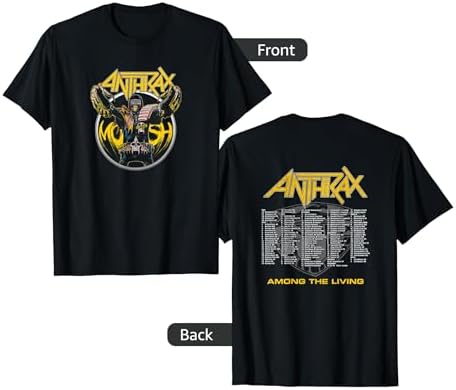 Amazon.com: Anthrax Among The Living 35th Follow Me Front Back