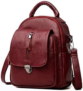 Women Backpack Purse Convertible Leather Handbag Ladies Rucksack Mini Cute Shoulder Bag