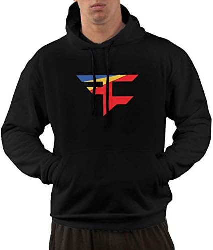 Ytonnas Mens Pullover Hoodie, Faze Clan Team Logo Hooded Sweatshirt Aesthetic Hoodies for Men