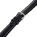 Hadley-Roma Men's MSM881RA-180 18mm Black Oil-Tan Leather Watch Strap