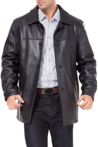 GENUINE LAMB SKIN biGL レザーコート BGSD Men Walter Classic New Zealand Lambskin Leather Long Walking