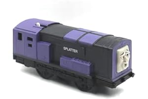 Flmenunu Motorized Train Engine Battery-Powered Toy Set, Toddlers Train Toys for Age 3 4 5 6 7 8 Kids Boys Girls (Splatter)