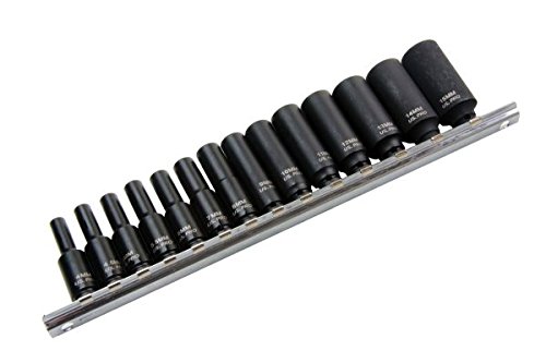 US Pro 14pc 1/4 DR 6 Point Deep Impact Sockets B1430